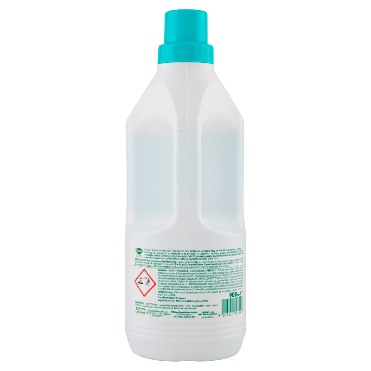 Citrosil Home Protection - Detergente Liquido Pulisci Pavimenti Disinfettante con Vere Essenze di Eucalipto, 900 ml x 8 Flaconi