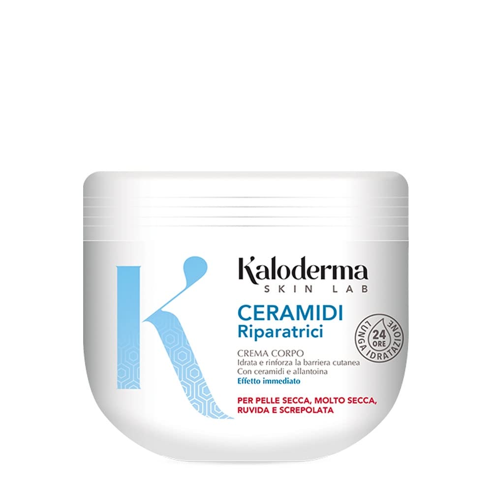 Kaloderma Crema Corpo Ceramidi Riparatrici per Pelle Secca, Ruvida e Screpolata, 450 ml