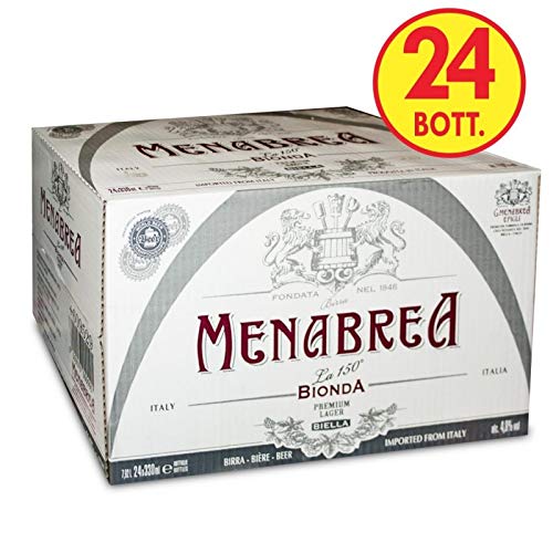 Birra Menabrea Bionda la 150° cl. 33 cartone da 24 bott.