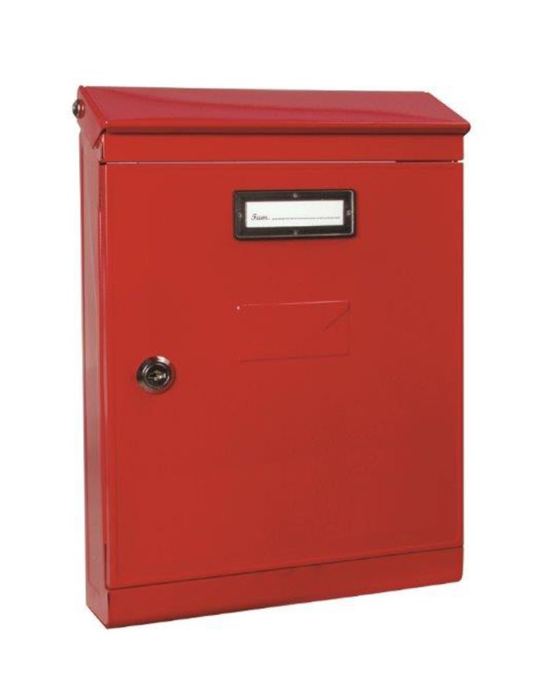 Vulcania 2500EV6RO Cassetta Postale in Acciaio, Rosso