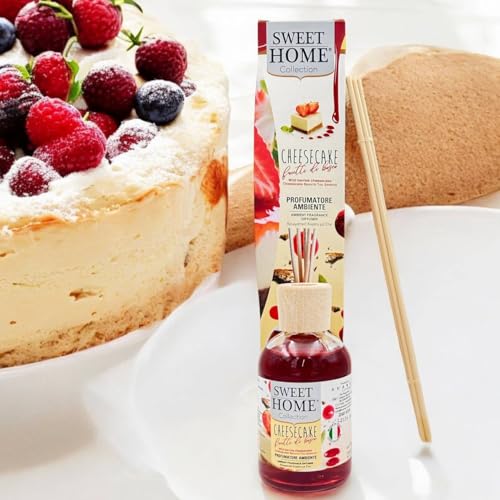 Suarez Sweet Home Collection Profumatore Ambiente Bastancini Olio Essenziale Profumato Diffusore Casa Cioccolato, Cheesecake, Crème Caramel, Cookies, Cotton Candy 100 Ml