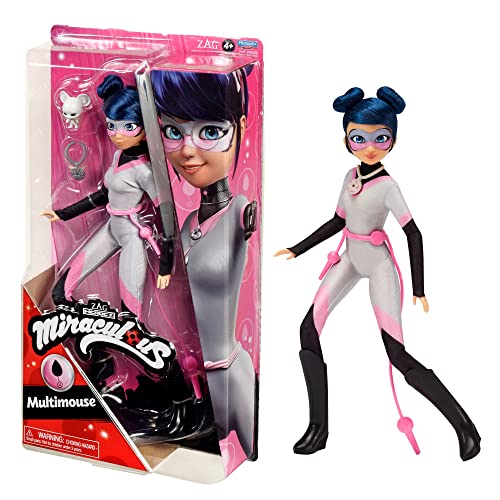 Miraculous 50022 - Bambola Multimouse con coccinella e gatto nero