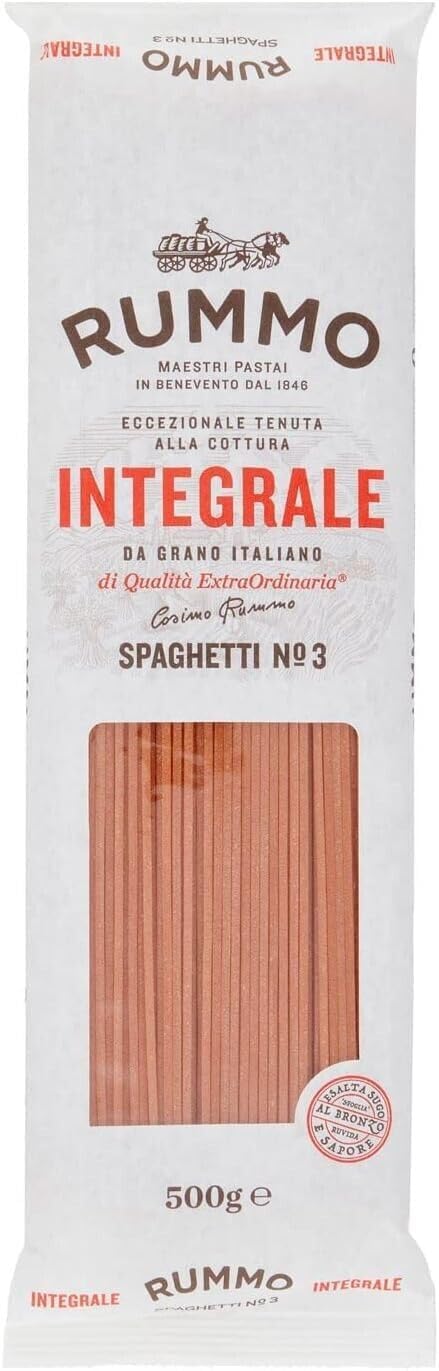 Rummo Pasta Integrale Confezione Prova, 6 diversi tipi di pasta integrale,Pasta Italiana 12x500g