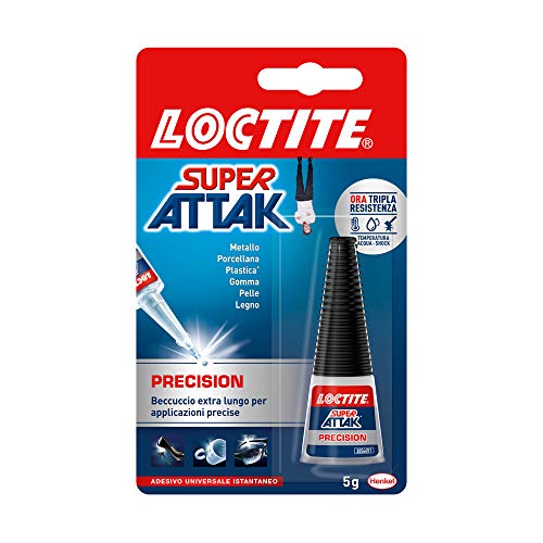 Loctite 60 Secondi Colla Universale, adesivo forte per riparazioni domestiche che incolla in 60 secondi, colla gel trasparente per molti materiali diversi, 1x20g tubetto