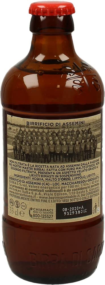 Ichnusa Birra Non Filrata 4,7° In Vetro, 33cl