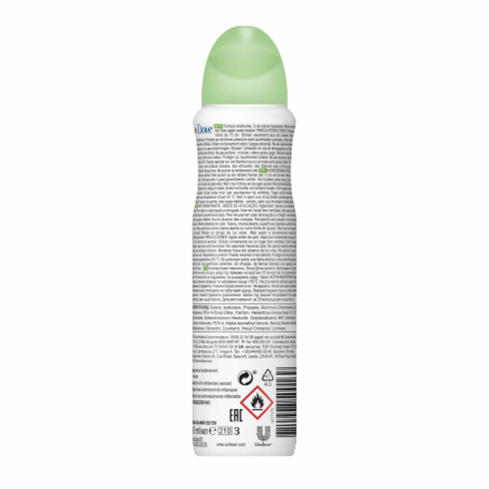Dove Go Fresh Cetriolo & Tè Verde Spray - 250 g