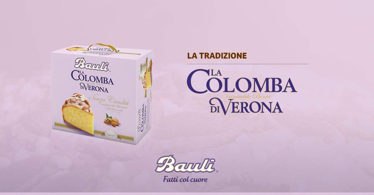 Bauli Colomba Pasquale - Dolce Pasqua Artigianale creato con Ingredienti Tradizionali e Qualità Eccellente del Made in Italy (1000 gr, La Colomba di Verona)
