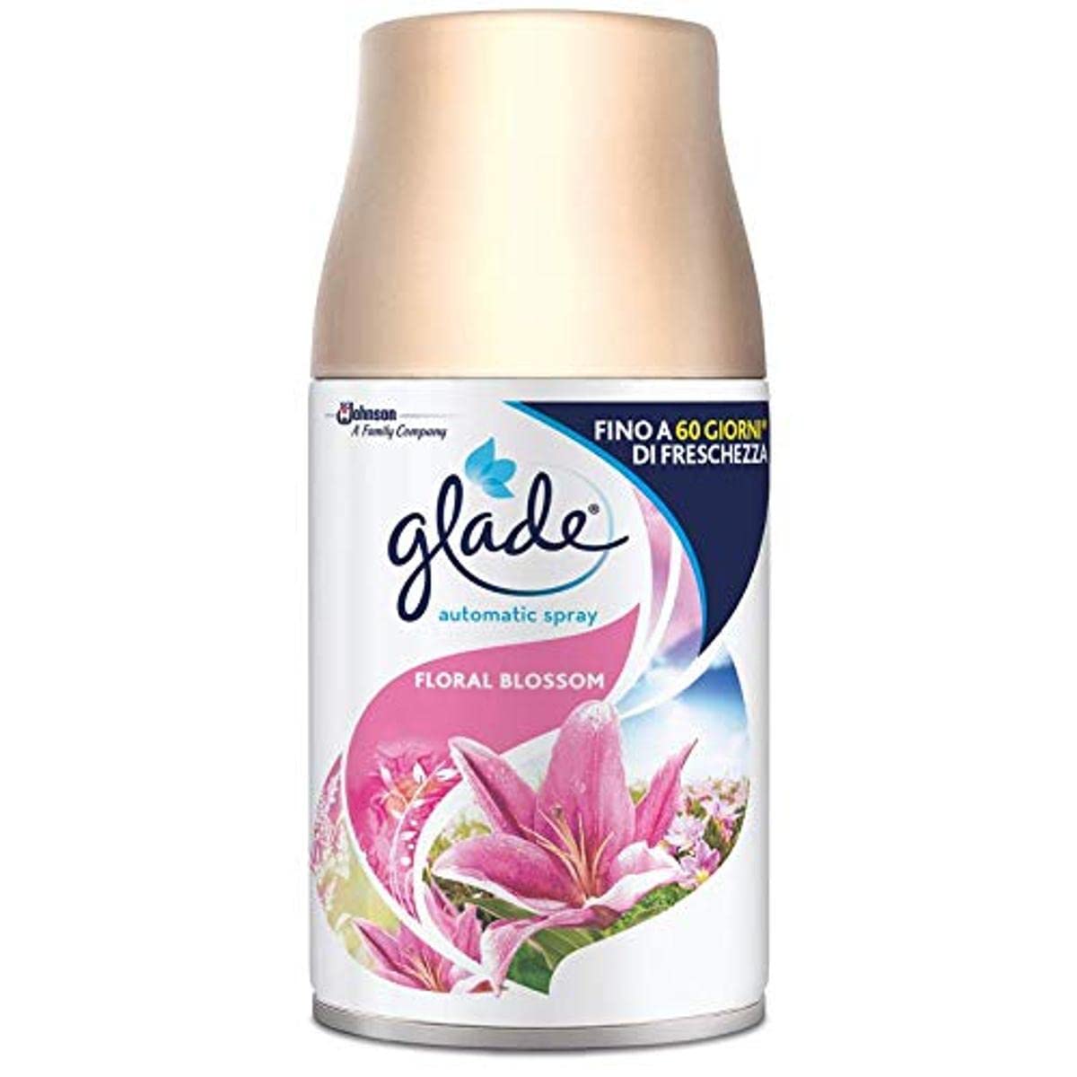 Glade Automatic Spray Ricarica, Profumatore per Ambienti, Fragranza Floral Blossom, 1 Confezione da 1 Ricarica da 269 ml