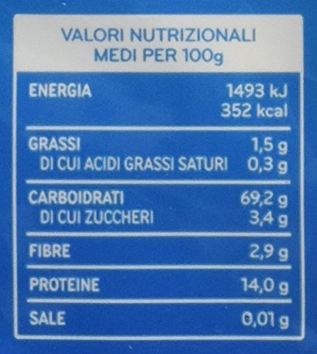 De Cecco Casareccia n° 88, Pasta di Semola di Grano Duro - 3 kg (500 g x 6)