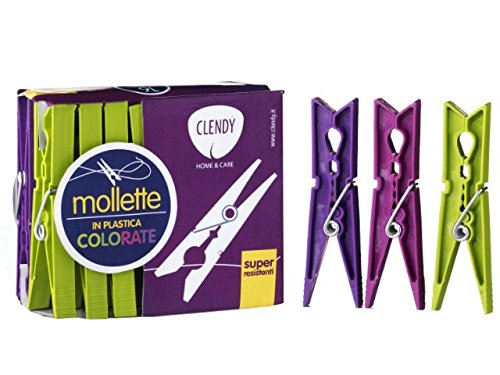 Clendy – Multicolore Clip in plastica 4 Set 16 Pezzi.