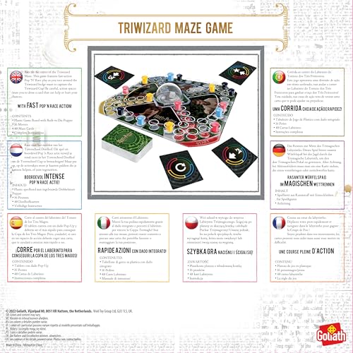 Goliath - HARRY POTTER Torneo Tremaghi, Gioco da Tavolo Dai 5 Anni in Su, Gioco d'Azione e di Velocità, Giochi da Tavolo Da Giocare in Famiglia o con gli Amici, Triwizard