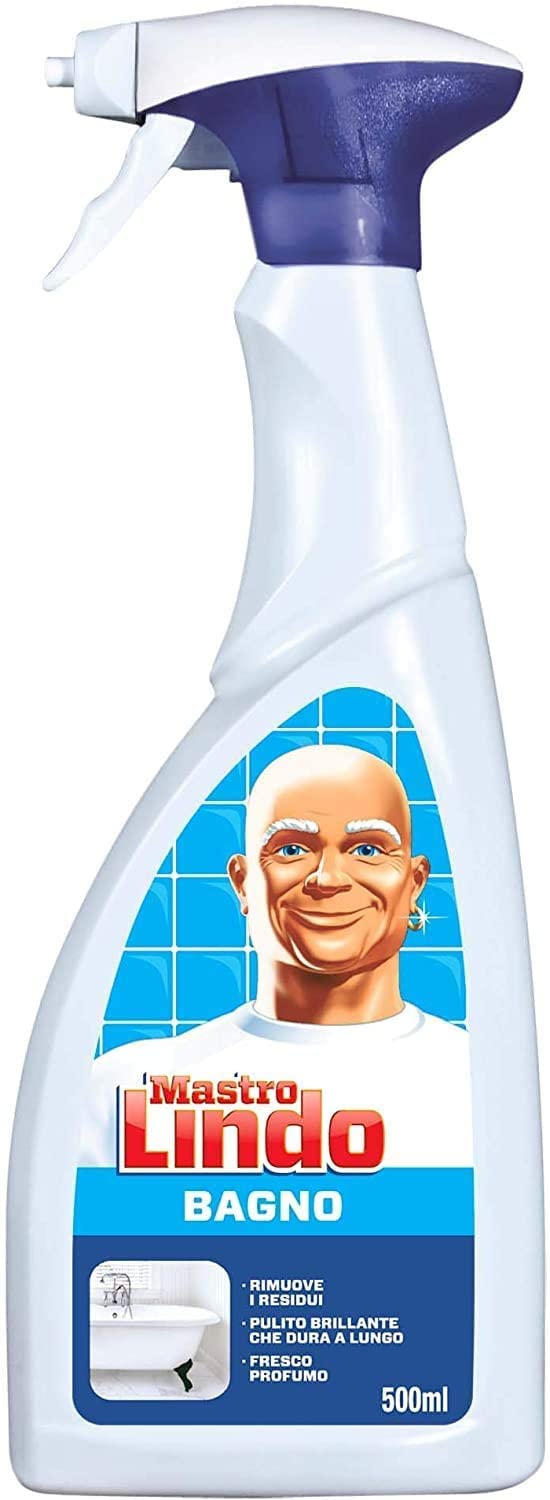 10 x MASTRO LINDO Bagno Pulito Brillante Spray 500 Ml