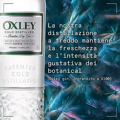 Oxley Small Batch Premium Gin, 47% Vol., 70cl / 700ml, distillato a freddo a temperature glaciali per esaltare al massimo i botanical