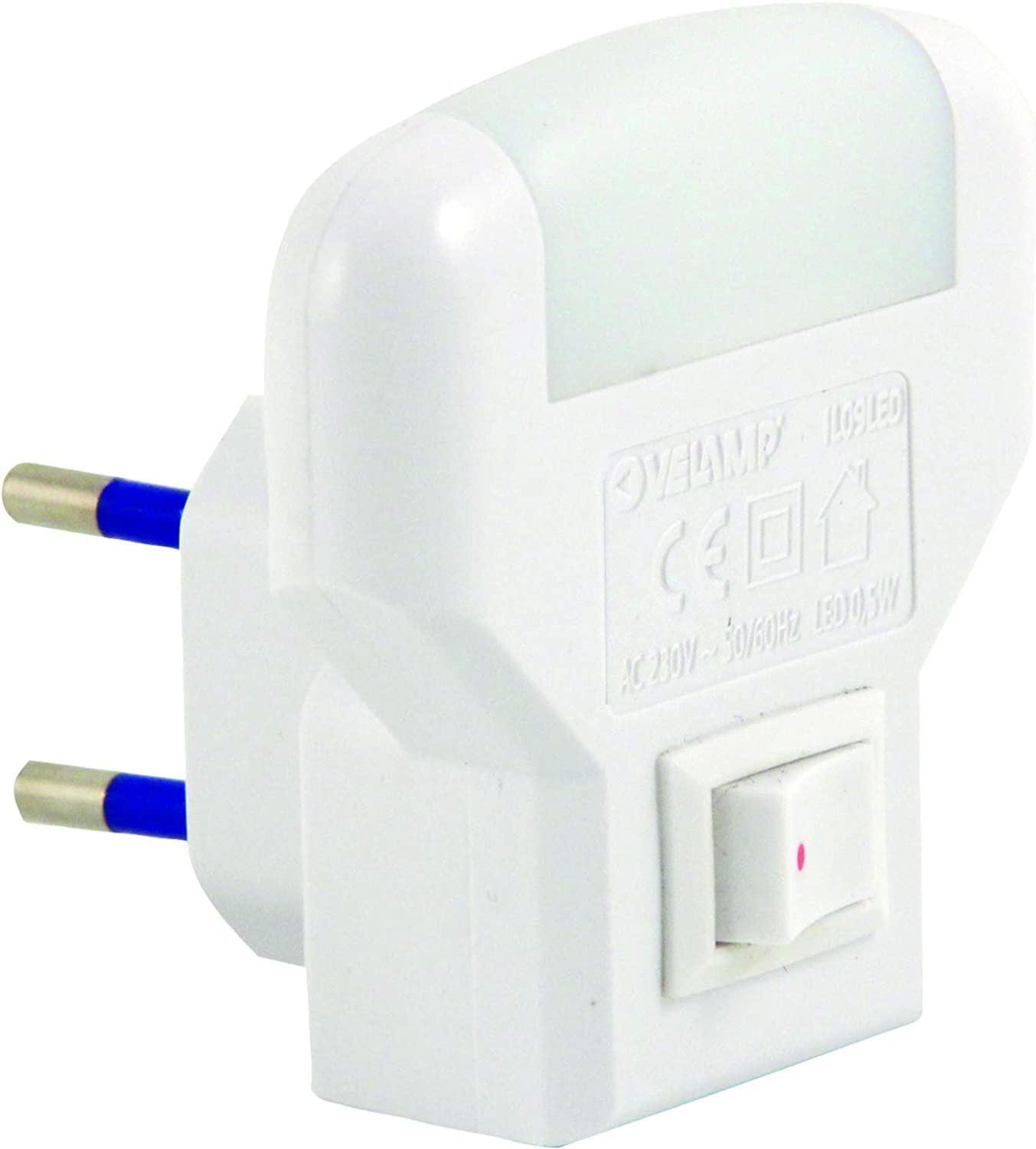 Velamp Punto luce LED (colore:bianco) con interruttore TWILIGHT IL09