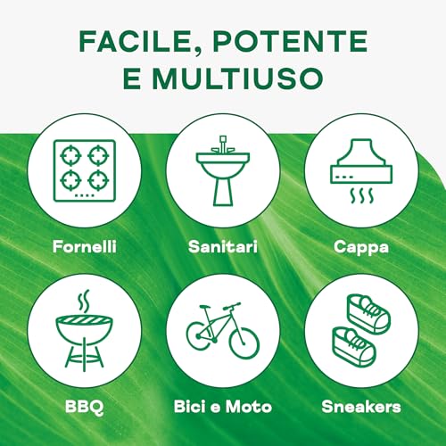 Cif Crema Spray Multiuso, Formula Potenziata e Innovativa, Adatto a Tutte le Superfici, Efficace sullo Sporco Ostinato, Facile da Risciacquare, Formula Green Active, 650 ml