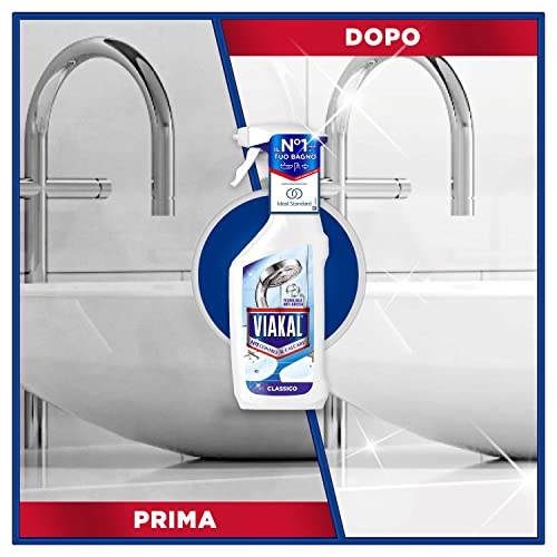 Viakal Classico Spray Anticalcare, (2 x 720ml), Tecnologia Anti-Goccia