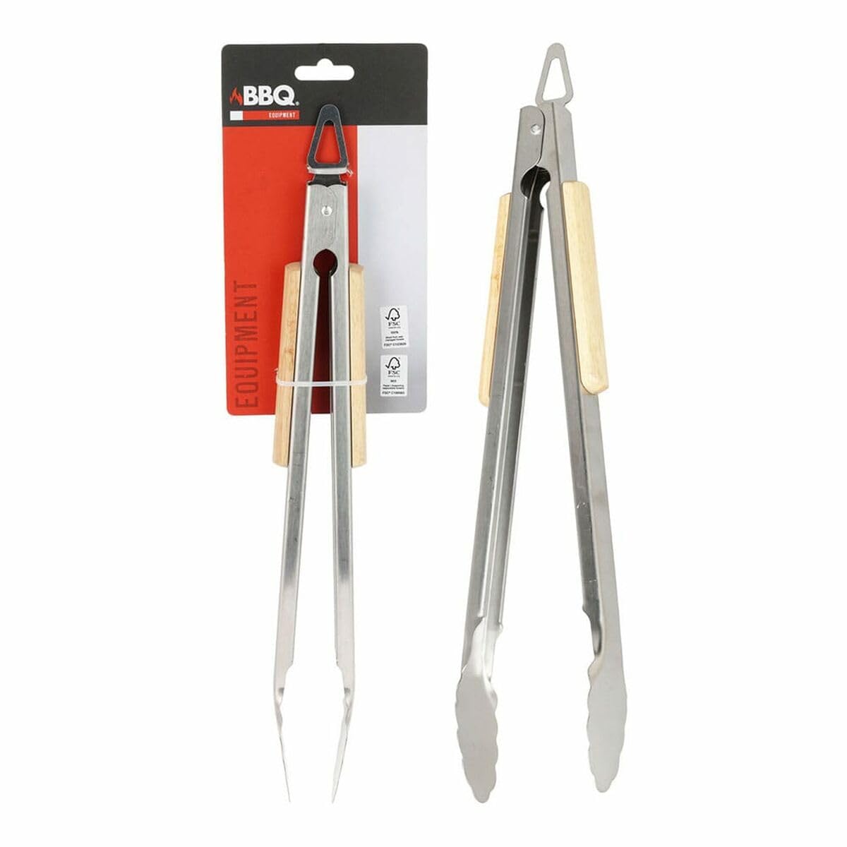 BigBuy BBQ - Pinza per barbecue 37,5 cm - EAN: 8721037343558