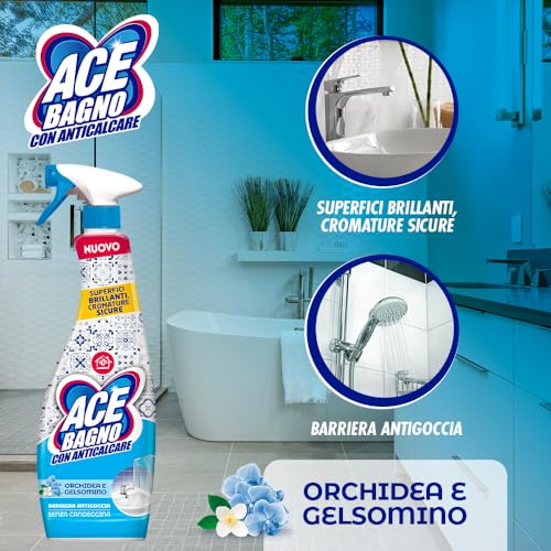ACE Spray Sgrassatore Bagno con Anticalcare