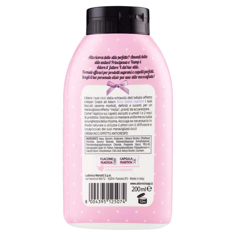 Adorn Supreme Hair Crema Ricci Effetto Anticrespo 200 Ml