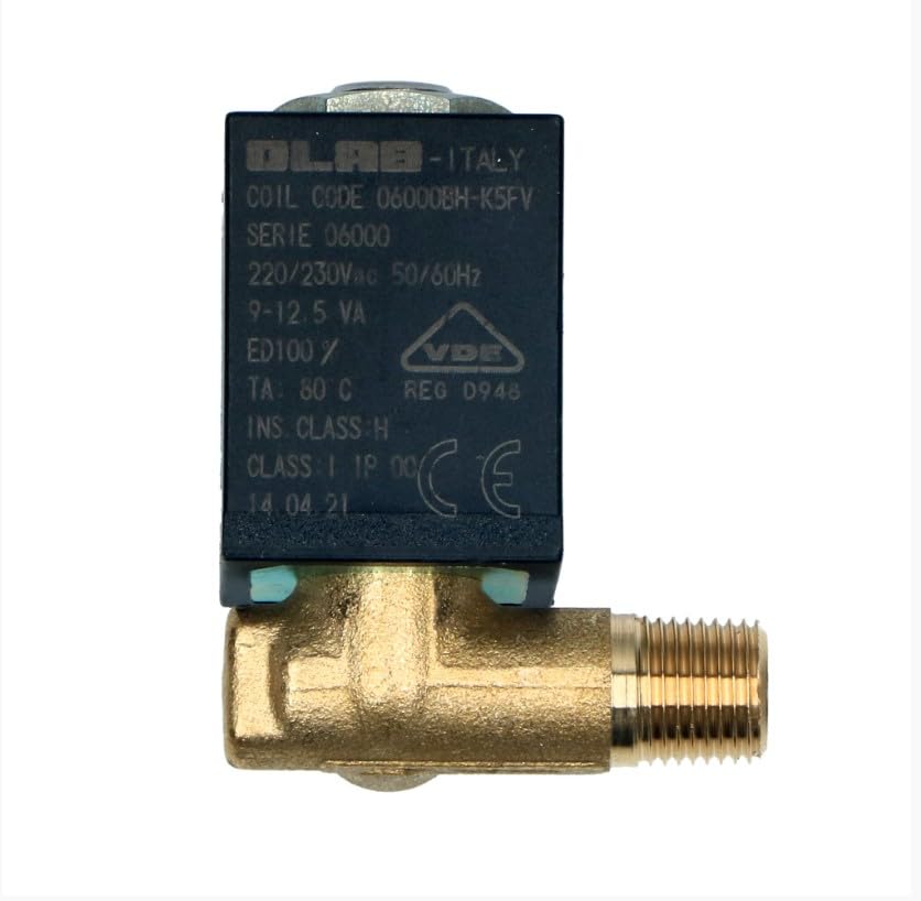 CG94 - Elettrovalvola Ferro Da Stiro 90° 1/8 Maschio DX - Universale
