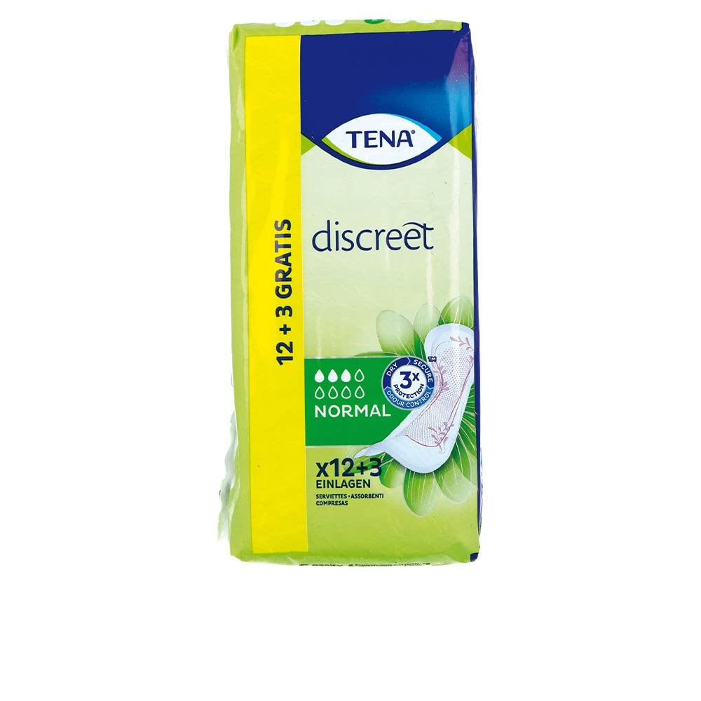 Tena Lady Discreto Normale 12+3, Standard, Único