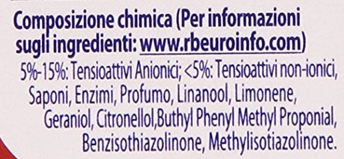 Lip Woolite Detersivo Lavatrice Liquido, Detersivo per Capi Delicati, Capi Colorati, Mix Color, 200 Lavaggi, 8 Confezioni da 25 Lavaggi - 1530 g