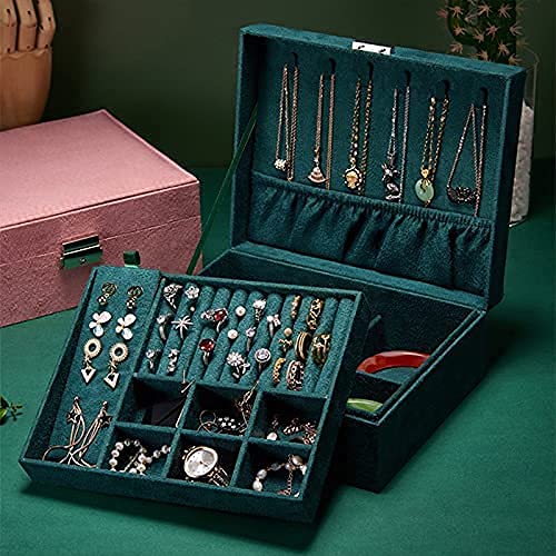 WERYU Jewelry Box Pendant Necklace Ring Diamond Ring Bracelet Gift Storage Box