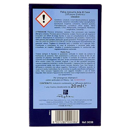 Felce Azzurra - Aria di Casa Profumatore per l'Ambiente, Diffusore Elettrico Classico, Puro Benessere - 20 ml