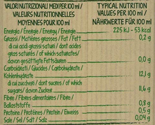 Valfrutta Mix di Frutta e Verdura, a Base di Pera, Finocchio e Zenzero - 6000 ml