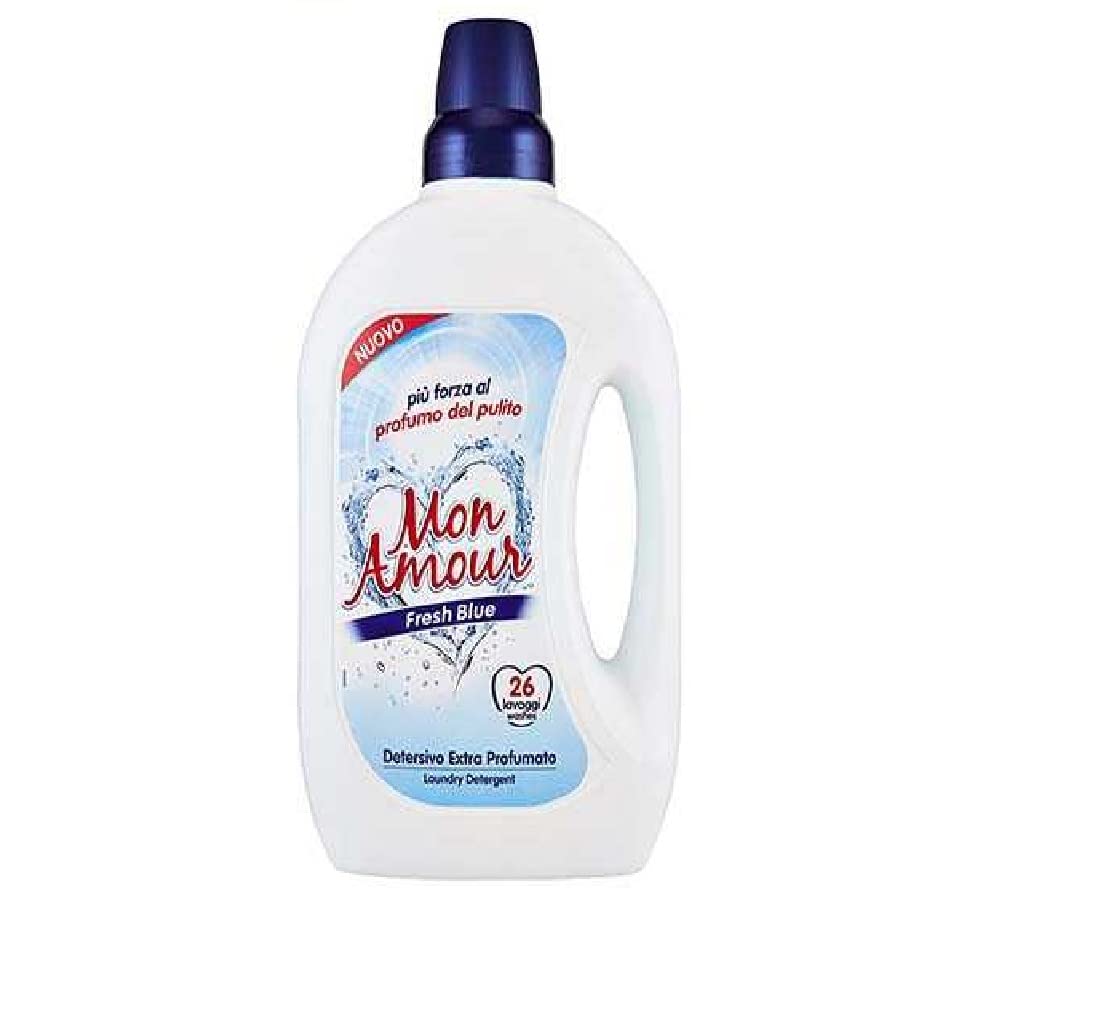 Felce Azzurra Detersivo per bucato 3 x 1.56 L 26 lavaggi, Fragole, profumo unico, distintivo, concentrato, senza soda, per tessuti delicati e lavaggio a mano