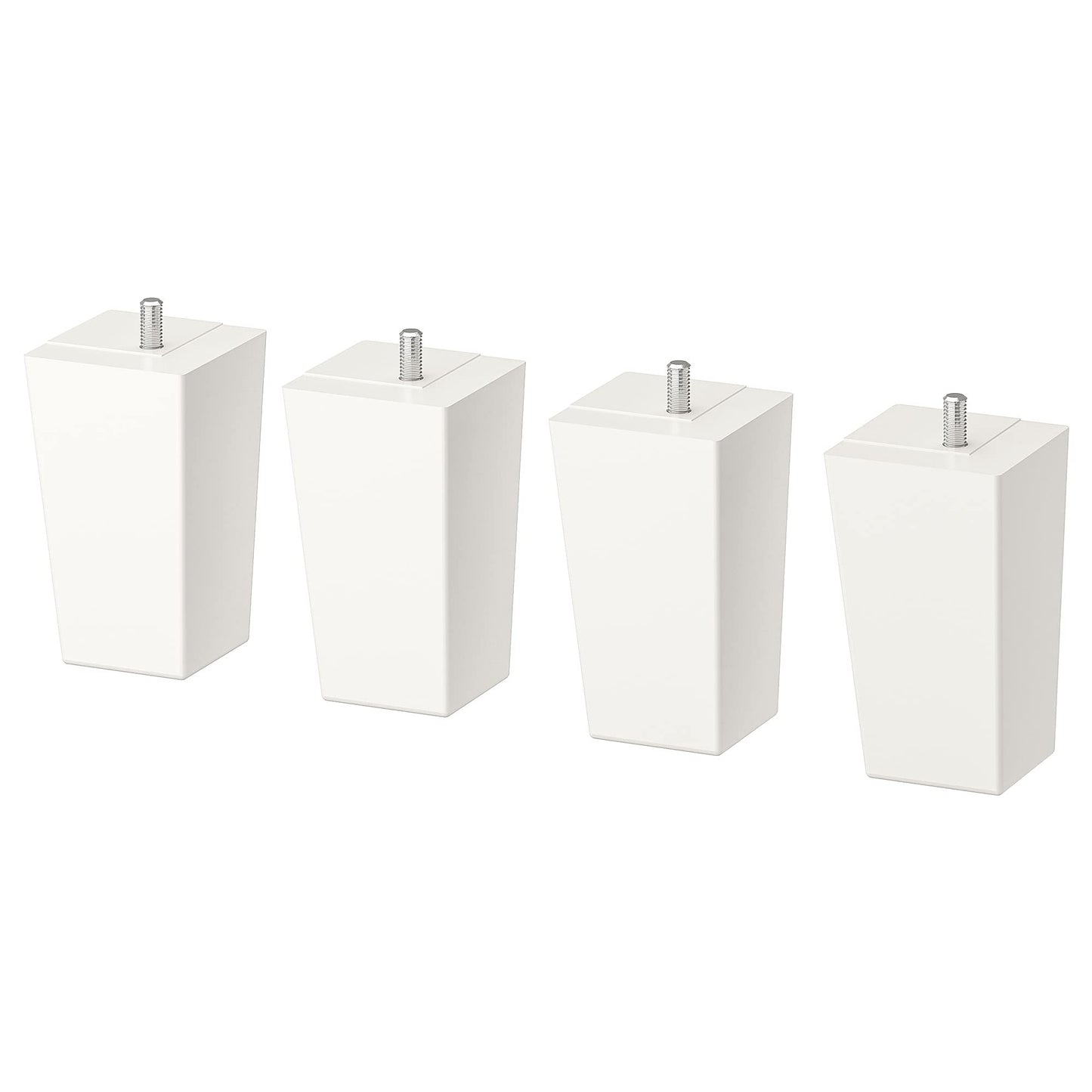 IKEA LÄTTHET Gamba, 11 cm, Bianco/Legno