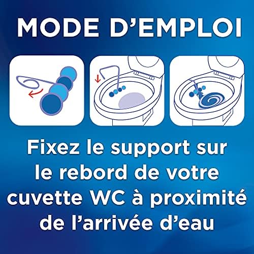 Bref Power Activ' - Blocco detergente per WC, esotico Hawaii, 1 blocco WC da 50 g, +50% anti-calcare, 4 elementi attivi, pulizia e freschezza