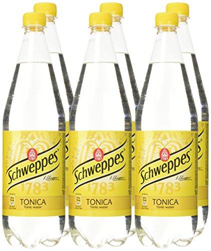 Schweppes Acqua Tonica Bibita Analcolica Gassata - Confezione da 6 x 1 Litro