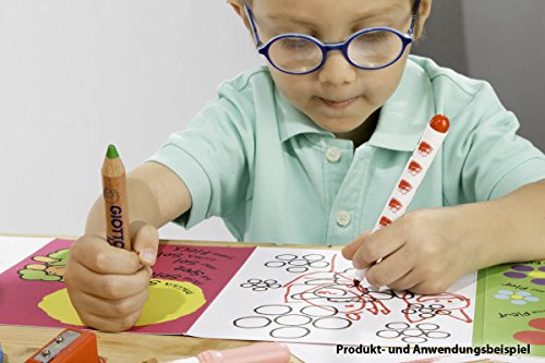 GIOTTO be-bè Pennarelli con punta in feltro, 12 colori assortiti, super lavabili, perfetti per bambini piccoli