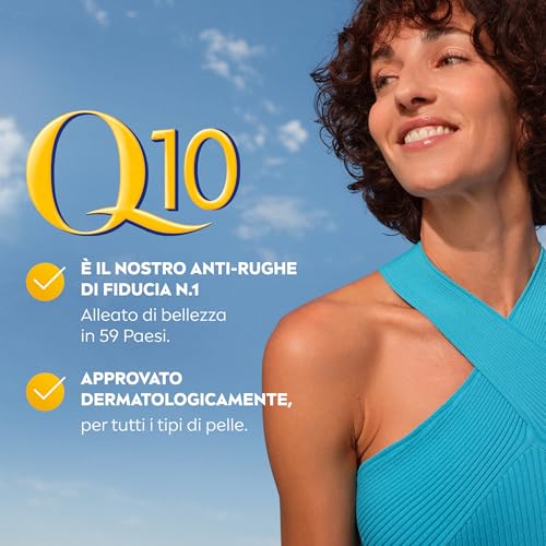 NIVEA Q10 Anti-Rughe Power Crema Giorno Extra Rassodante SPF 15 50 ml, Crema viso antirughe e idratante, Crema viso Acido Ialuronico, Coenzima Q10 e Creatina per un doppio booster di collagene