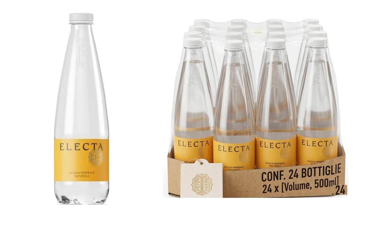CG94 Acqua Electa Naturale Oligominerale Ferrarelle | 24 Bottiglie da 0,5 L | Confezione Global Dream