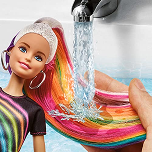Barbie FXN96 - Bambola per capelli arcobaleno
