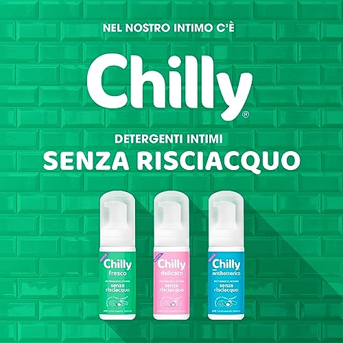 Chilly Senza Risciacquo, Detergente Intimo Senza Risciacquo Fresco, Da Usare Fuori Casa sulla Carta Igienica