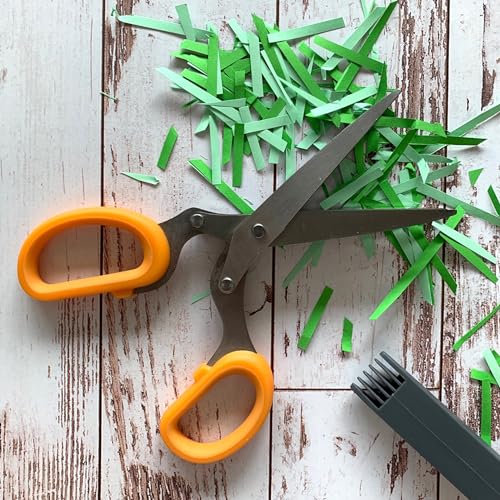 Forbice multi lama ideale per sminuzzare in brevissimo tempo erbe aromatiche, insalate, 21 cm, Soft Collection, con cover per proteggere le lame, (colore: arancio, nero, argento), quantità: 1 pezzo.