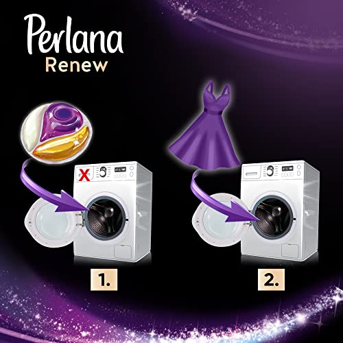 Perlana Renew Caps Neri, detersivo lavatrice capsule, formula 3in1, ottimale per tutti i capi scuri, confezione risparmio da 8 x 18 lavaggi, totale 144 lavaggi