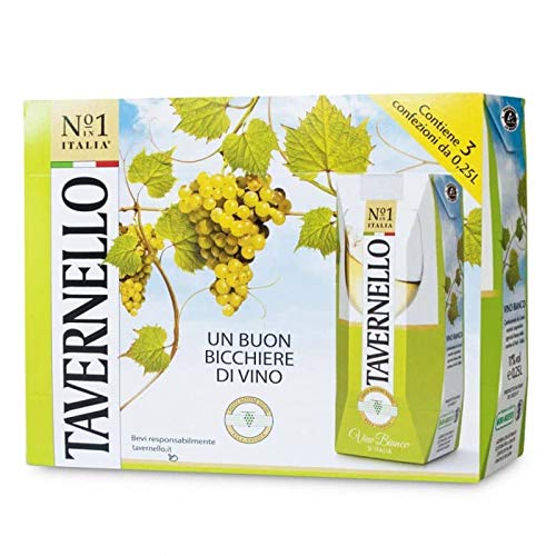 VINO TAVERNELLO BIANCO BRIK 250 ML X 3