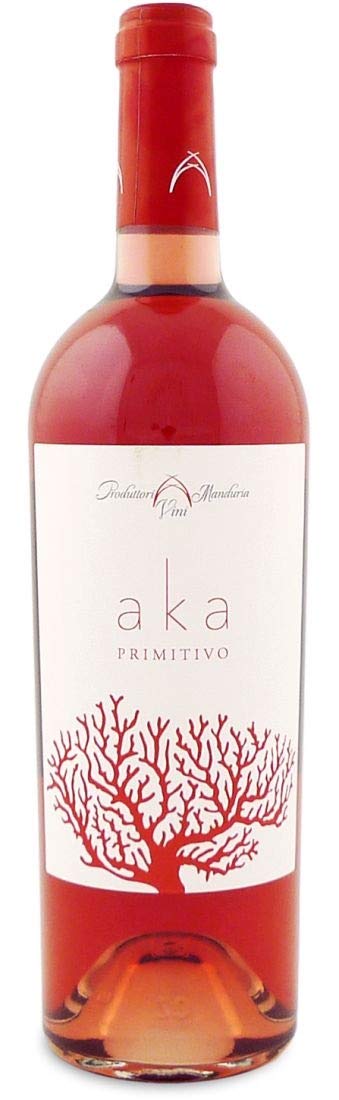 Produttori Vini Manduria Vino Aka Primitivo di Manduria Doc Rosato - 6 bottiglie da 750 ml