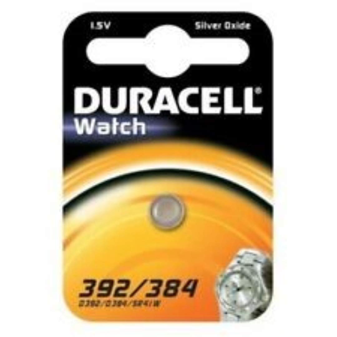 Duracell 392/384 SR 41 - Confezione da 6 blister da 1 batteria all'ossido argento