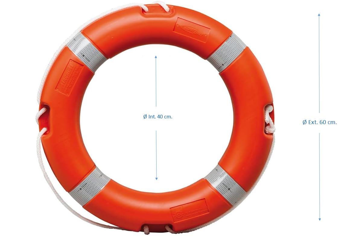CG94 - Salvagente anulare Nautica Salvataggio Ciambella Barca Omologato Mare Piscina