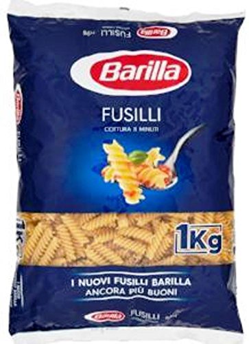 Barilla Pasta Fusilli di Grano Duro, 1 kg x 12 confezioni …