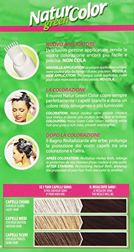 Renée Blanche - Natur Color Colorazione Permanente Mogano, con Estratti a Base di Erbe e Proteine della Seta