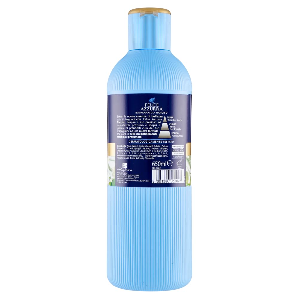 Paglieri Felce Azzurra Bagnodoccia Narciso, 12 confezioni da 650 ml
