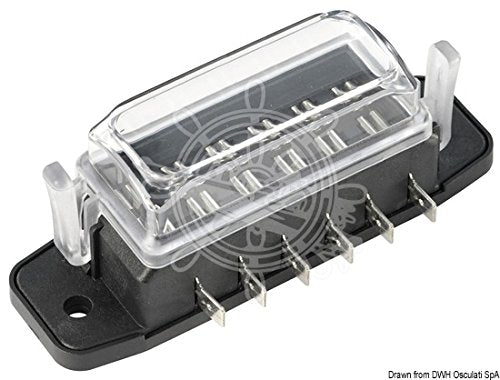 OSCULATI Scatola portafusibili lamellari imperm. 6 posti