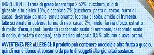 Galbusera Magretti Frollino con Gocce di Cioccolato A Ridotto Contenuto di Grassi con Farina di Tipo 2 - Pacco da 9 x 260 g