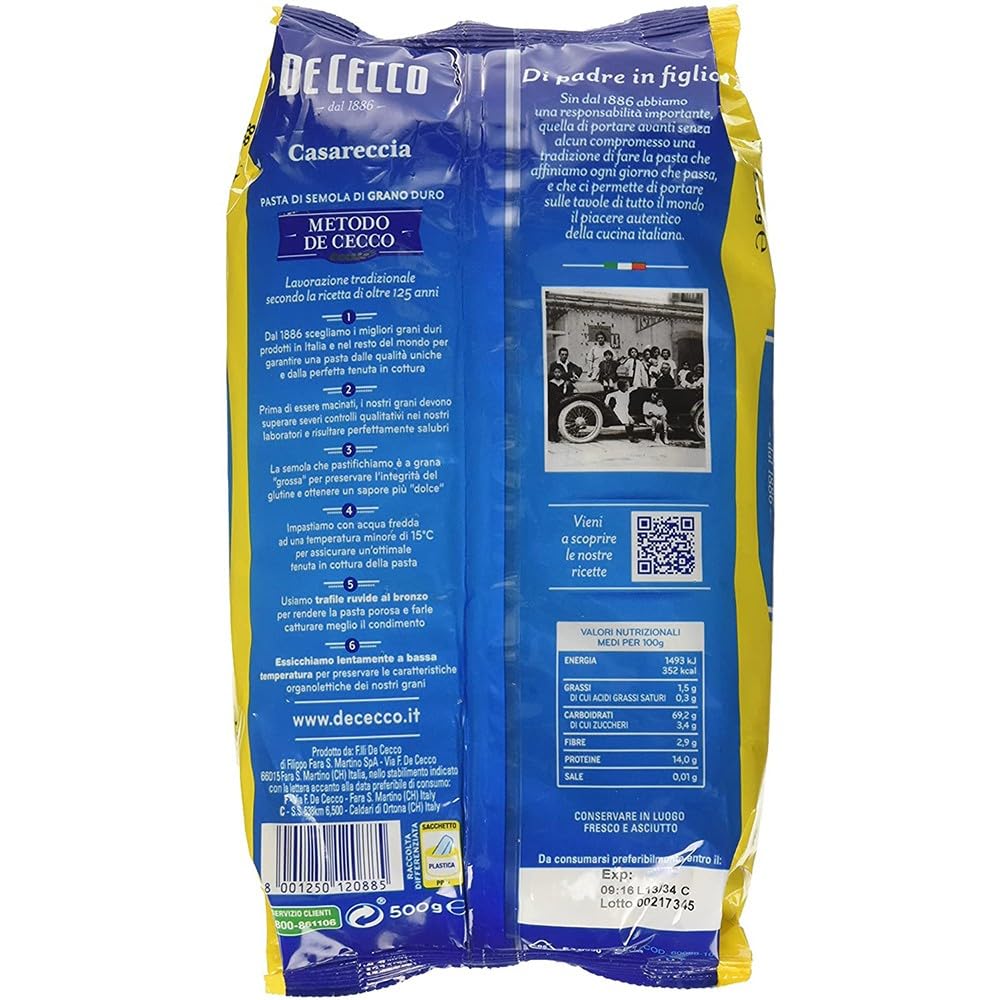 10 x Cecco Casareccia n. 88 Italian Pasta 500g